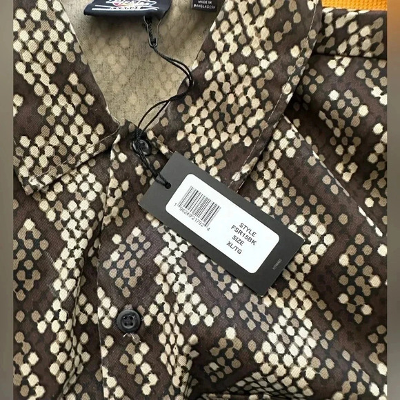 Dickies Camden Snake Print Work Cropped Shirt Size XL - NWT - Picture 8 of 8